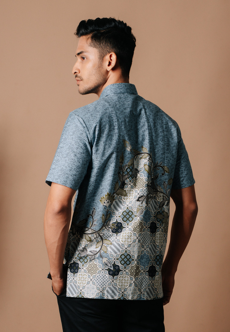Hadinata Batik Premium Pria Kemeja Pendek Superfine Bhalendra Bh-0
